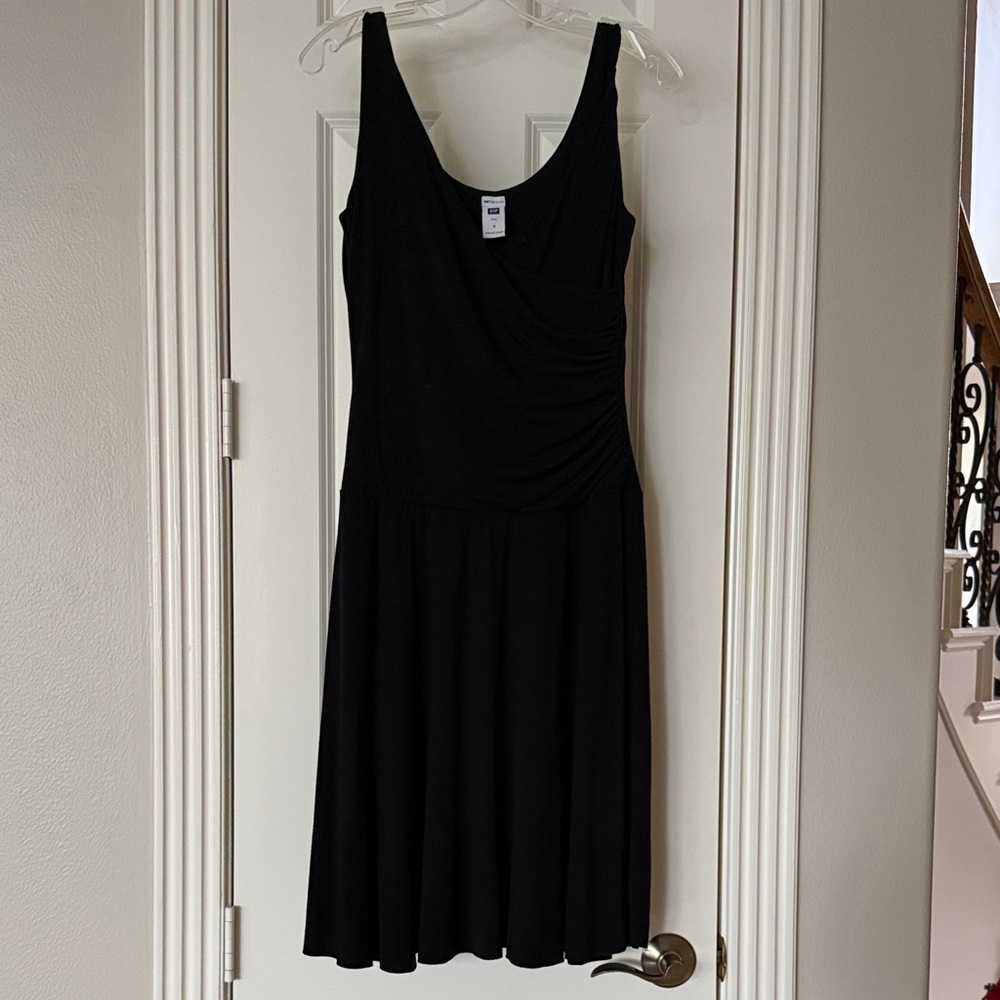 GAP Black Midi Dress size Small Double lined EUC